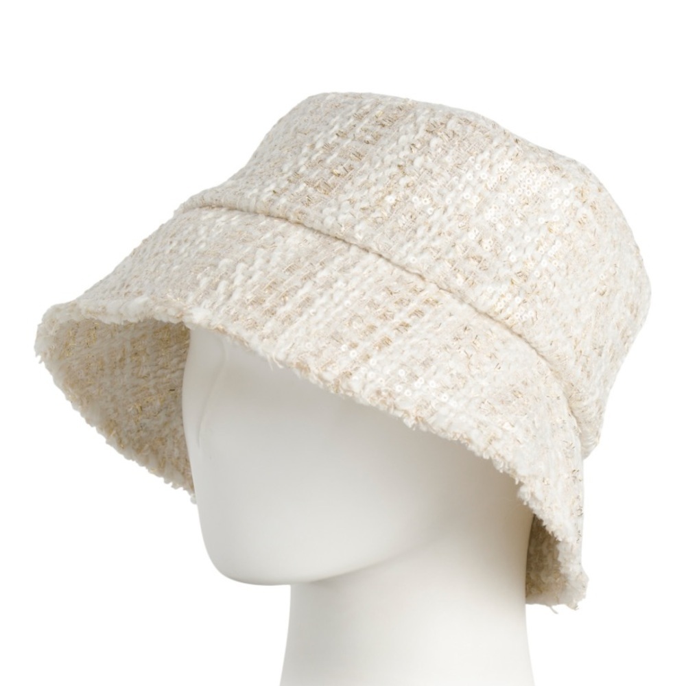 Eugenia Kim Yuki Hat Tweed Sequin New wtag